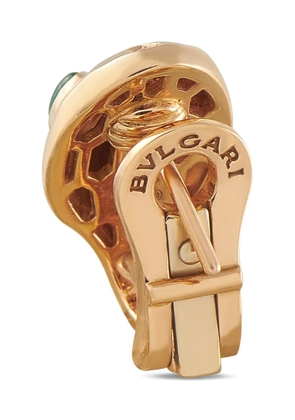 Bvlgari Pre-Owned Serpenti Seduttori diamond and malachite earrings - Gold