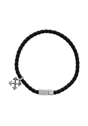 Off-White Arrows-charm leather bracelet - Black