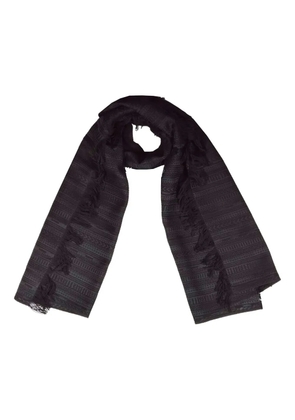 Max Mara fringed scarf - Black