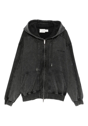 Feng Chen Wang hooded zip-up jacket - Grey