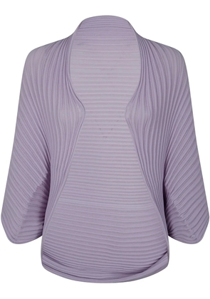 Issey Miyake plissé-effect cardigan - Purple