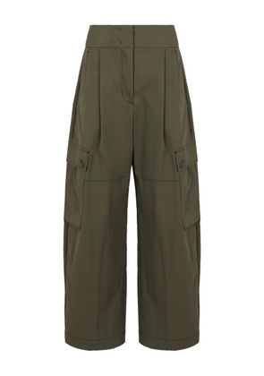 Weekend Max Mara pleated gabardine trousers - Green