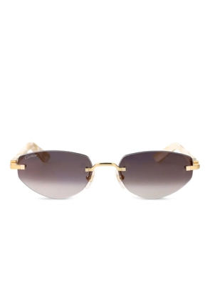 Cartier Eyewear rimless sunglasses - Gold