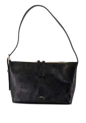 A.P.C. top-handle calfskin shoulder bag - Black
