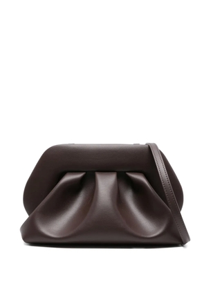 Themoirè Bios pleated clutch bag - Brown