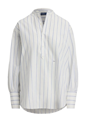 Polo Ralph Lauren striped collarless blouse - Neutrals