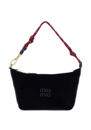 Miu Miu corduroy-effect shoulder bag - Blue