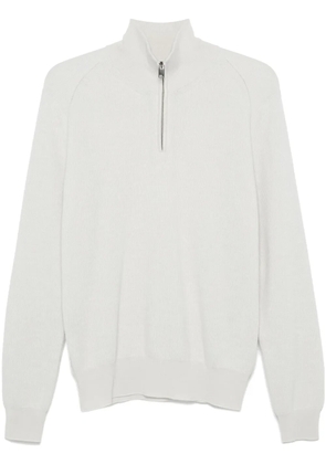 Brioni zip-up pullover - Grey