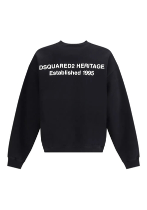 DSQUARED2 logo-print crew-neck sweatshirt - Black