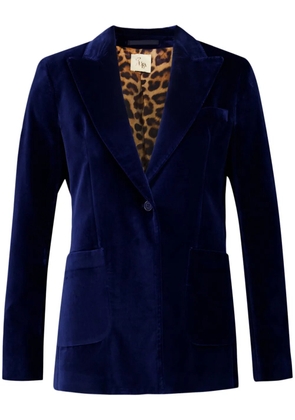 PAULA velvet blazer - Blue