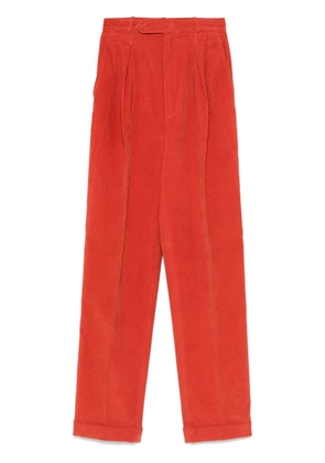 Saint Laurent Pre-Owned 1970s curduroy trousers - Red