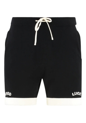 MR. SATURDAY side-slit knitted shorts - Black