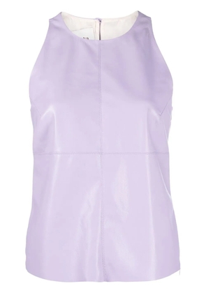 Nanushka Teza panelled sleeveless top - Purple