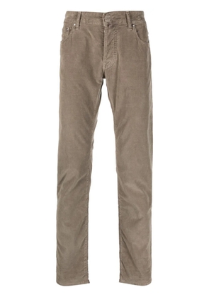 Jacob Cohën Bard mid-rise tapered-leg trousers - Neutrals