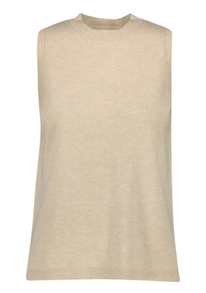Yves Salomon knitted tank top - Neutrals