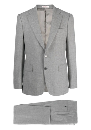 FURSAC mélange-effect single-breasted suit - Grey