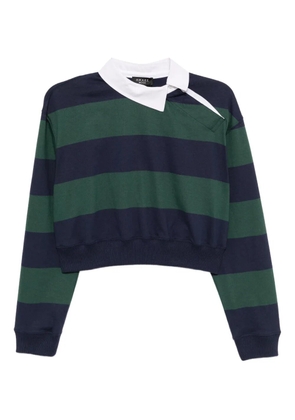 A.W.A.K.E. Mode twisted collar rugby jersey - Green