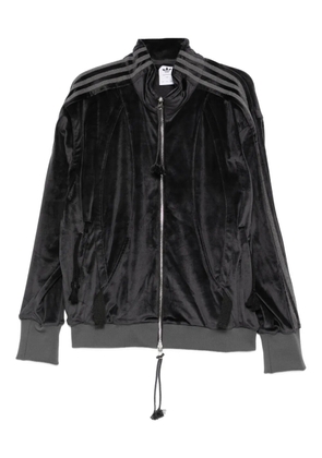 adidas zip-up sweatshirt - Black