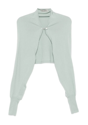 Alberta Ferretti button-fastening cropped cardigan - Green