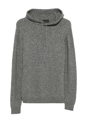 Roberto Collina hooded knitwear sweater - Grey