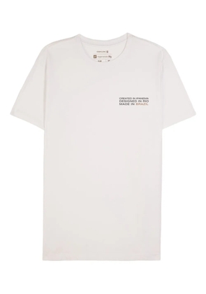 Osklen slogan-print T-shirt - White
