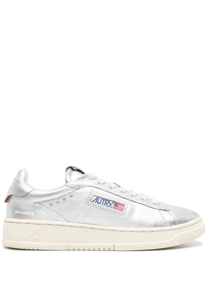 Autry Dallas metallic leather sneakers - Silver