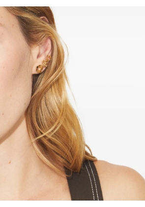 Tory Burch flower-hexagon stud earrings - Gold