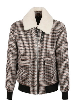 Mackage checked pocketed bomber jacket - Neutrals