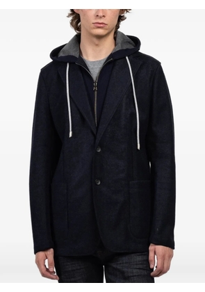 Fradi hooded pocket jacket - Blue