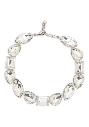 Alexander McQueen crystals cocktail chocker necklace - Silver