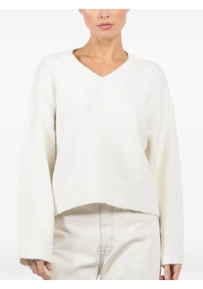 Lyla + Luxe V-neck long-sleeve knitwear - White