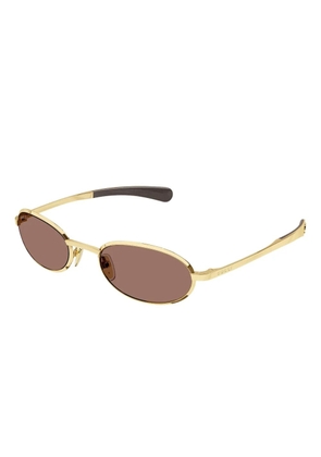 Gucci Eyewear oval-frame sunglasses - Gold