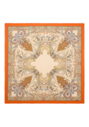 ETRO floral-paisley shawl - Neutrals