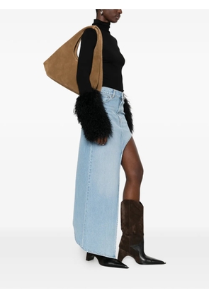 Coperni suede top-handle tote bag - Brown