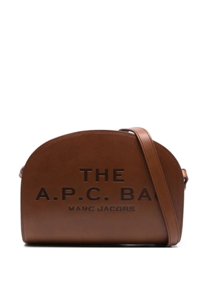 A.P.C. embossed satchel - Brown