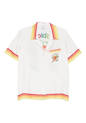 Casablanca stripe-detailing shirt - White