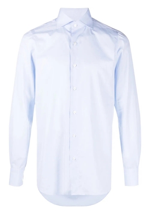 Finamore 1925 Napoli long-sleeve cotton shirt - Blue