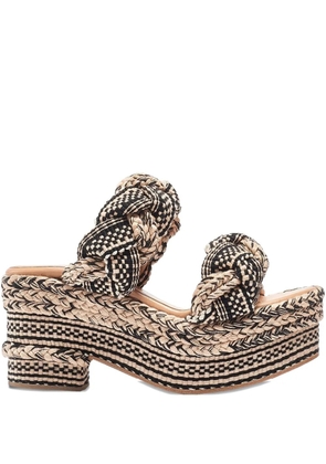 antolina 75mm braided platform sandals - Neutrals