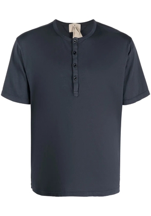 Ten C cotton Henley T-shirt - Grey