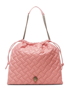 Kurt Geiger London quilted chain-strap bucket bag - Pink