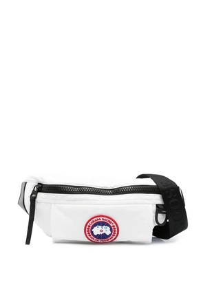 Canada Goose logo-patch padded belt bag - White
