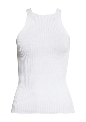 A. ROEGE HOVE Ena ribbed high-neck top - White