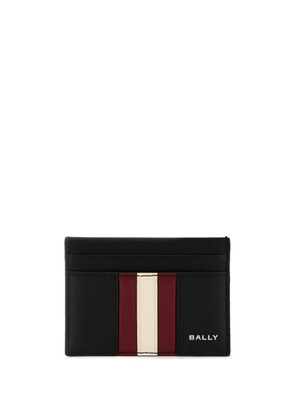 Bally logo-print leather card holder - Black