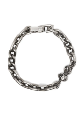 WERKSTATT:MÜNCHEN Two Skulls bracelet - Silver