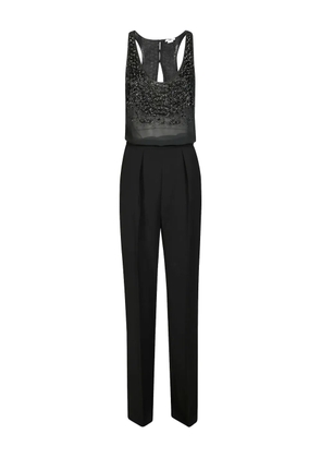 Elisabetta Franchi beaded jumpsuit - Black
