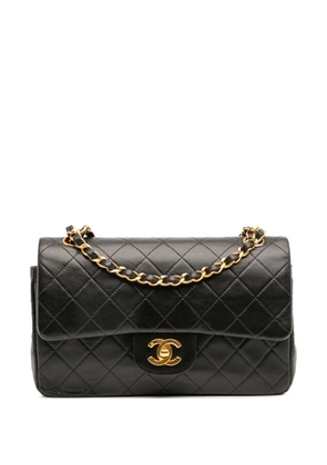 CHANEL Pre-Owned 1989-1991 Small Classic Lambskin Double Flap shoulder bag - Black