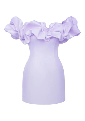 POST MERIDIEM Meringue mini dress - Purple