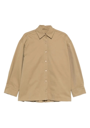 7 For All Mankind pleated-back cotton shirt - Neutrals