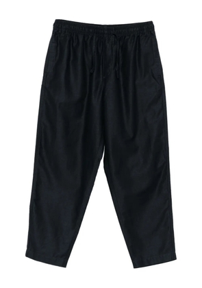 YMC elastic-waistband cropped trousers - Blue
