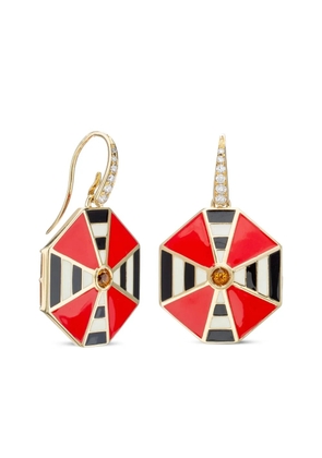 Francesca Villa 18K yellow gold Shopping Time earrings